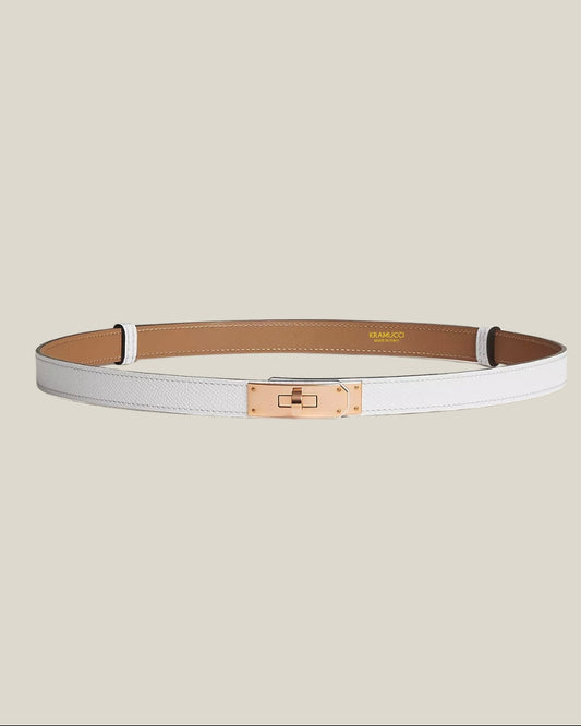 Off-White Belt (Gold Hardware)