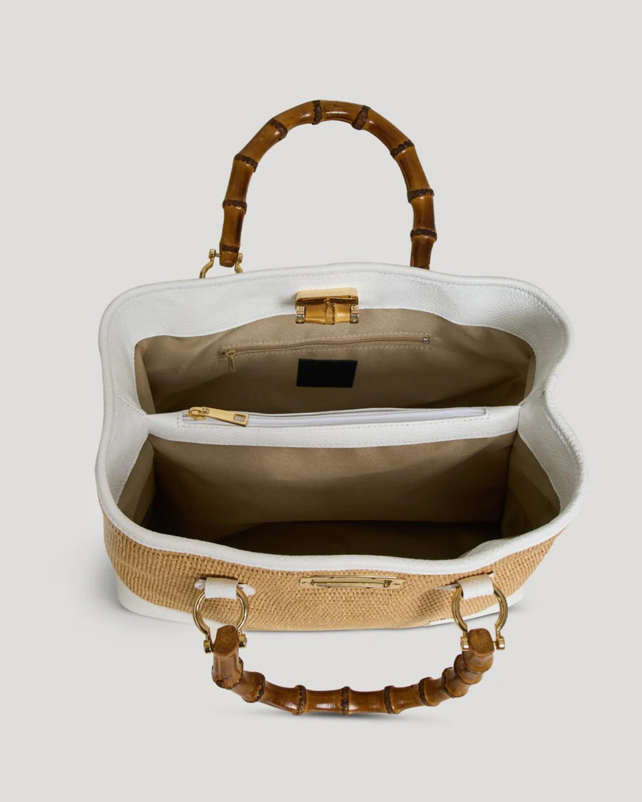 Bamboo Babe White Rafia