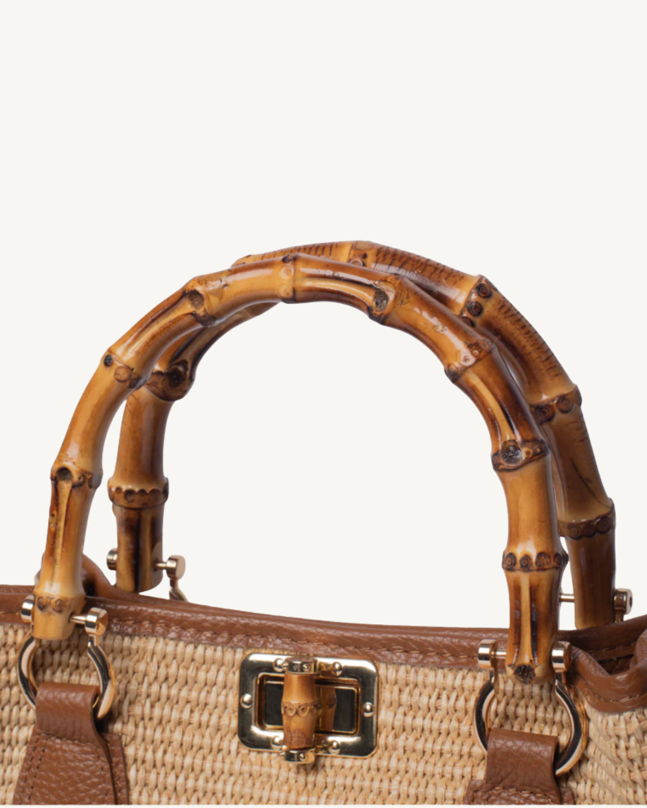 Bamboo Babe M Cognac Rafia