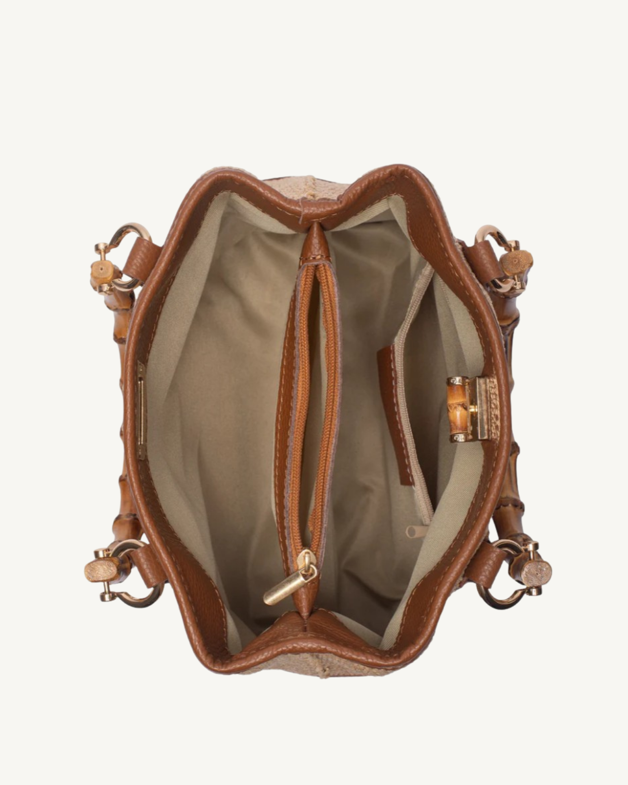 Bamboo Babe M Cognac Rafia