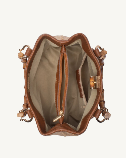 Bamboo Babe M Cognac Rafia